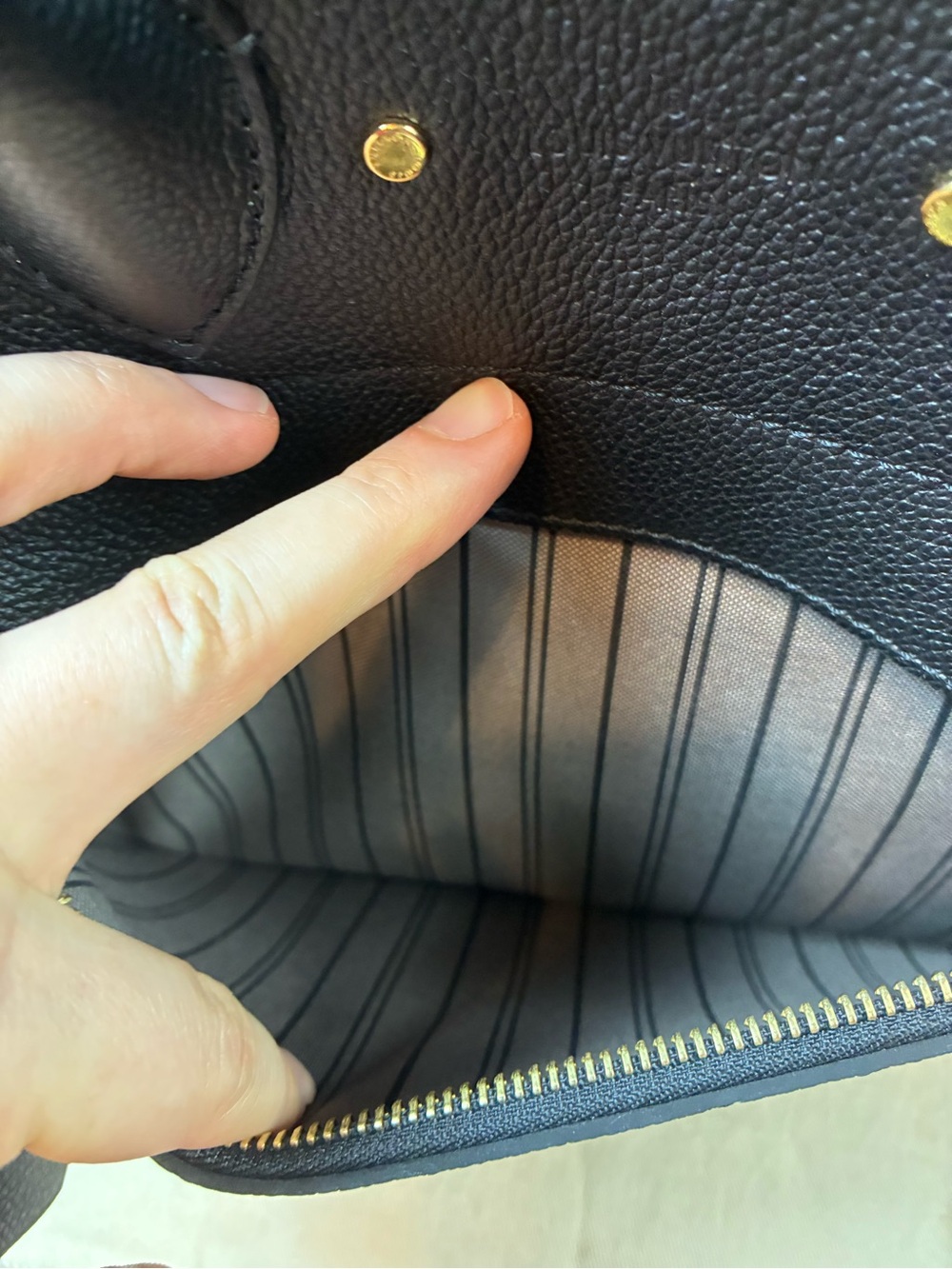 Louis Vuitton LV Black Monogram Empreinte Pont Neuf GM Bag - Fantastic Condition - Picture 8 of 16